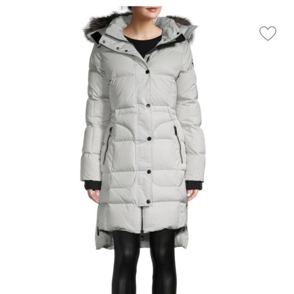 Pajar Fox fur trim quilted down jacket sz m - Picture 3 of 5